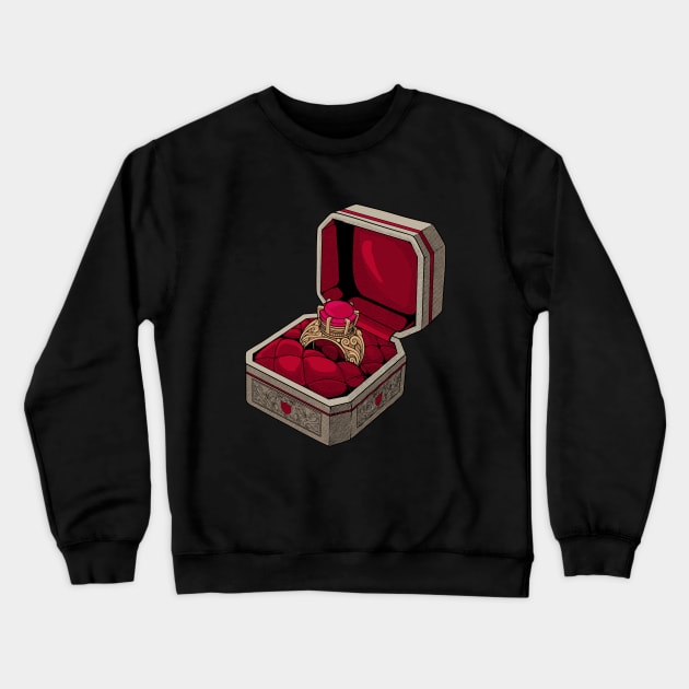 Royalcore decorated ring Crewneck Sweatshirt by Modern Medieval Design